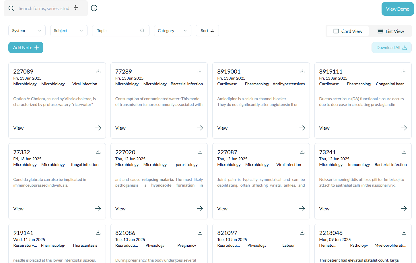 Notes Export Feature